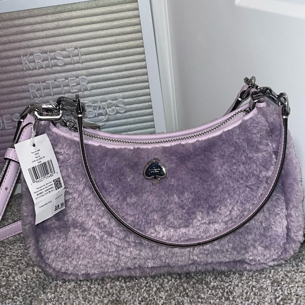 NWT Kate Spade Kayla Faux Fur Crossbody - Picture 4 of 10